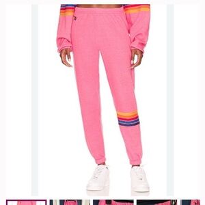 Pink Aviator Nation Sweatpants S
